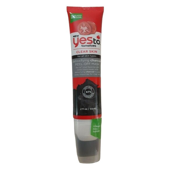 Yes to Tomatoes Peel Off Mask Detoxifying Charcoal 2 Oz - Picture 1 of 4